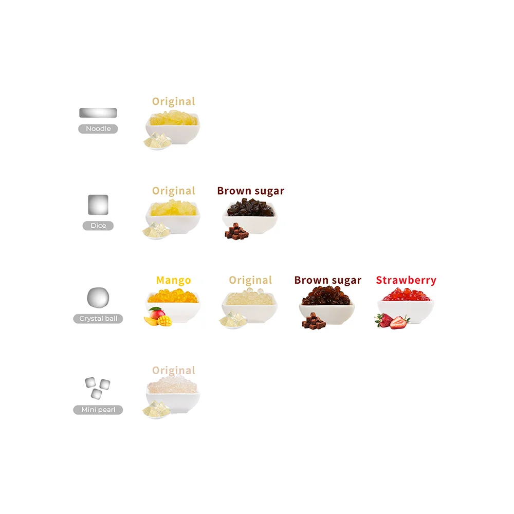 High quality product Zero Additive Original Konjac Pearls for Clean Bubble Tea