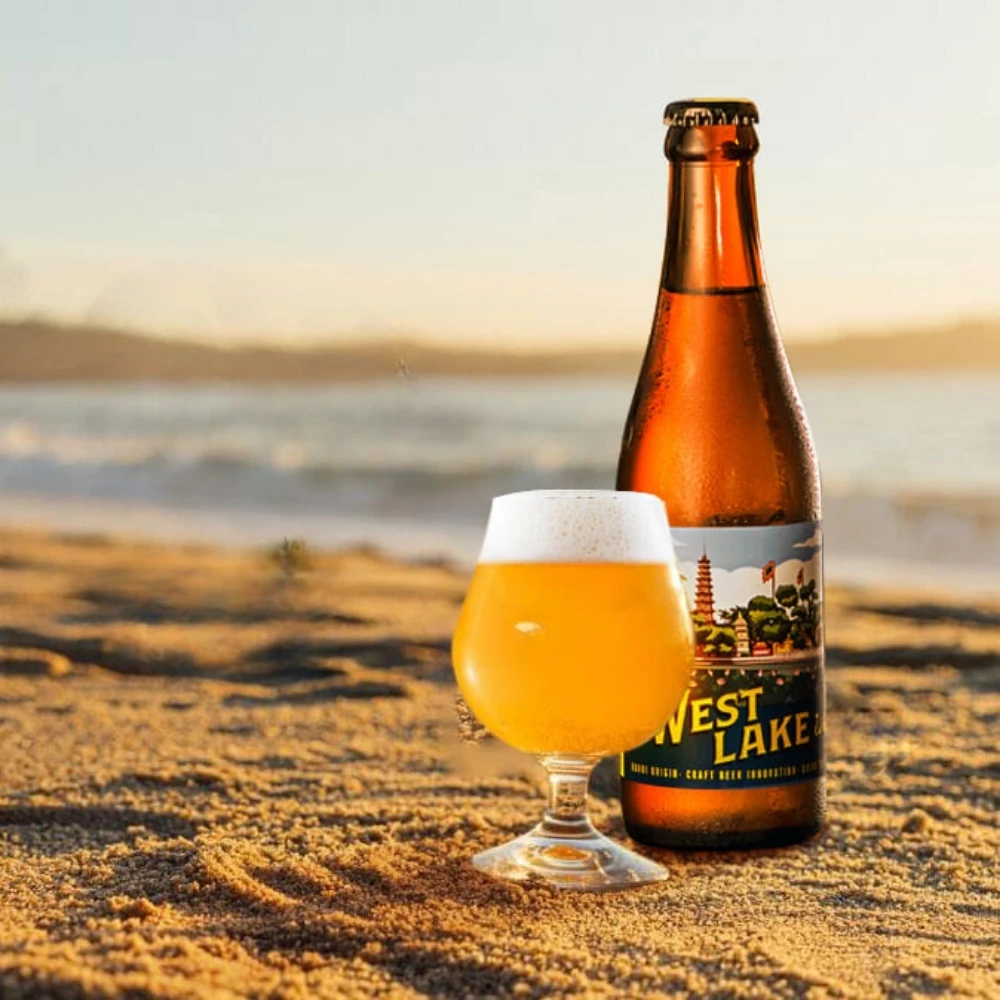 Craft Beer West Lake Wheat Good Quality Best Chilled Wholesale Alcoholic Beverage From Vietnam Manufacturer