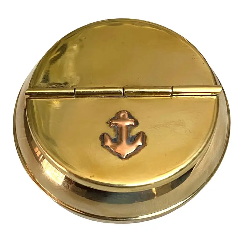 Brass Ashtray With Nautical Anchor Bring Coastal Decor To Your Home Entertaining Event Party Seasonal Or Holiday Gatherings