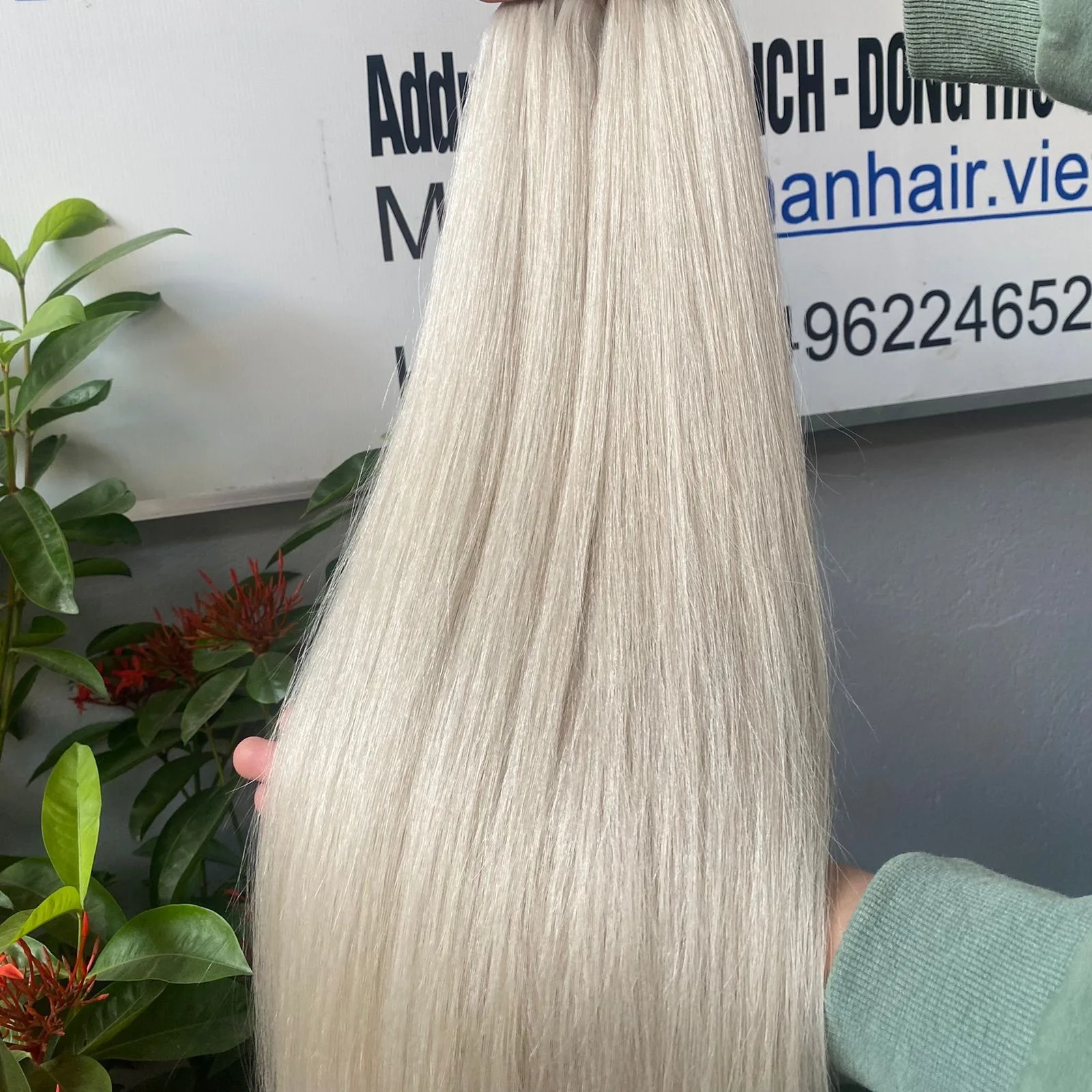 Cheap Price Raw Remy Natural Slavic European Human Hair Bundle Weave Weft Hair Extension Color #1200 Platinum Blonde Bundles