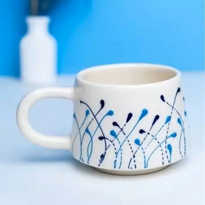 Hot Sale  Coffee Tea Cup and Mug Premium European Style Luxury Cup Creative Designer Home Office Set