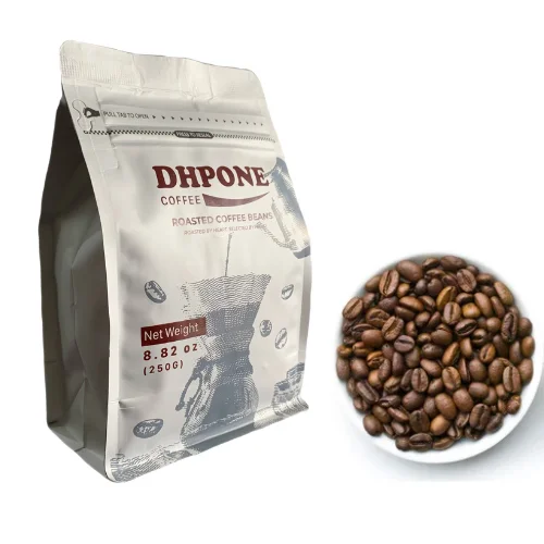 DHPONE Roasted Coffee Beans Wholesale Price coffee in One-way Valve Branded Bag Packaging Neutral Taste