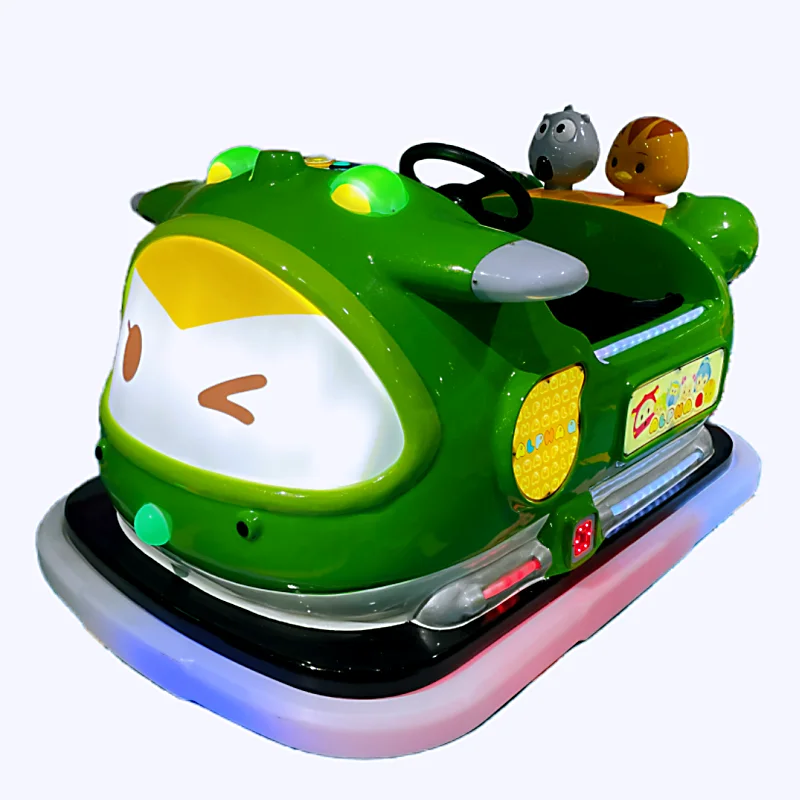 Colorful Fiberglass Entertainment Game Machine Amusement Park Kids Ride 24V Battery Operated Bumper Car For Shopping Mall