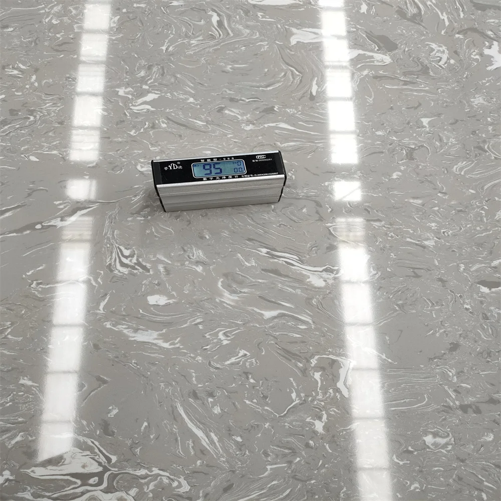 Factory Sale 2700*1800mm Full Body Grey Resin Artificial Stone Marble Slabs Artificial Wall Terrazzo For Wall Floor From China