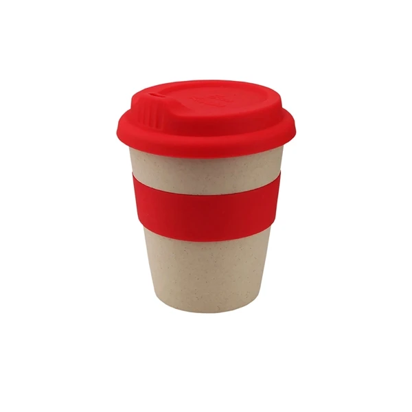Eco-Friendly 8 oz Bamboo Fiber Coffee Cup With Lid Sustainable Sips for Your Daily Brews on the Go