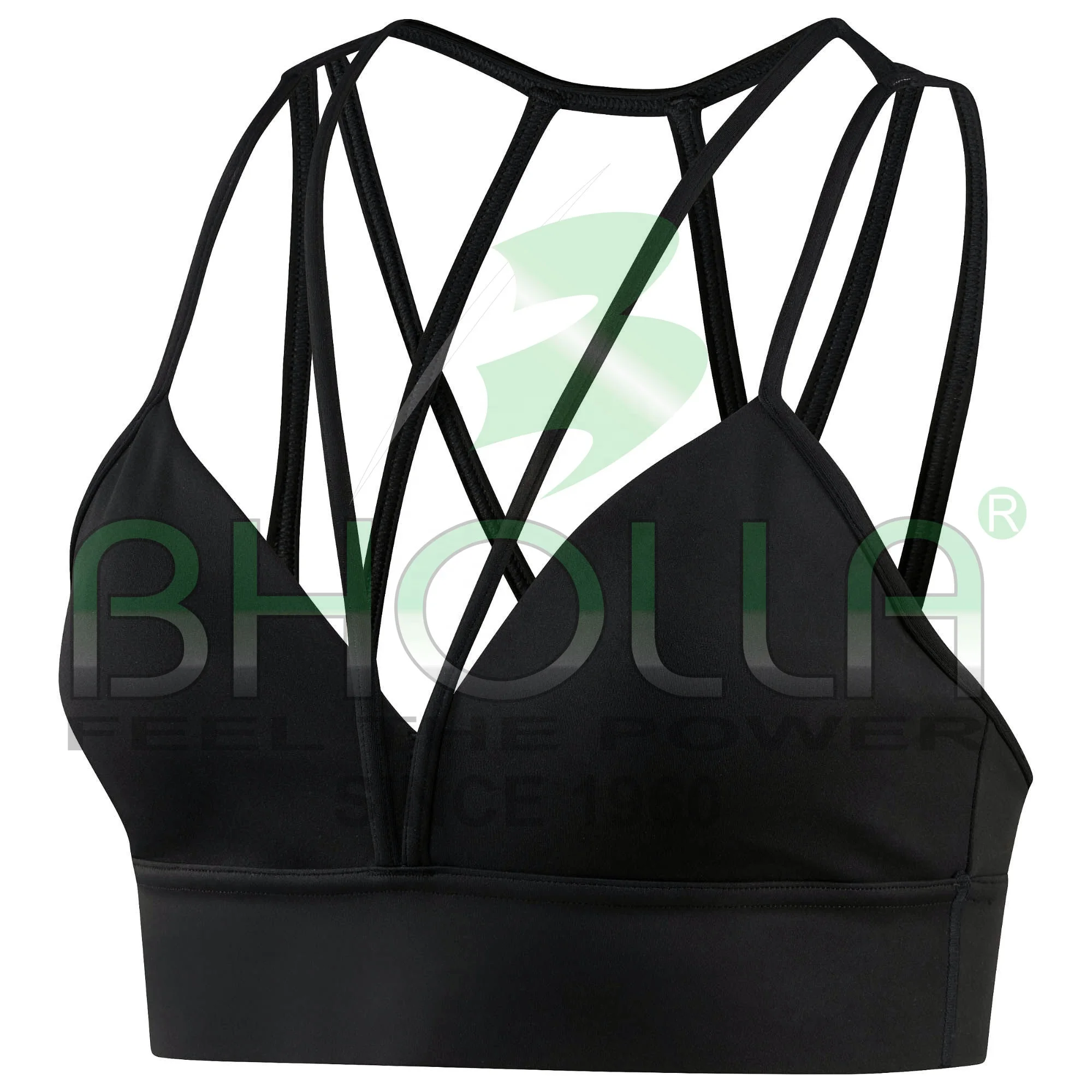 Female Fitness Gym Clothes Wholesale Custom Mesh Stitching Workout Racerback Womens Yoga Sports Bra