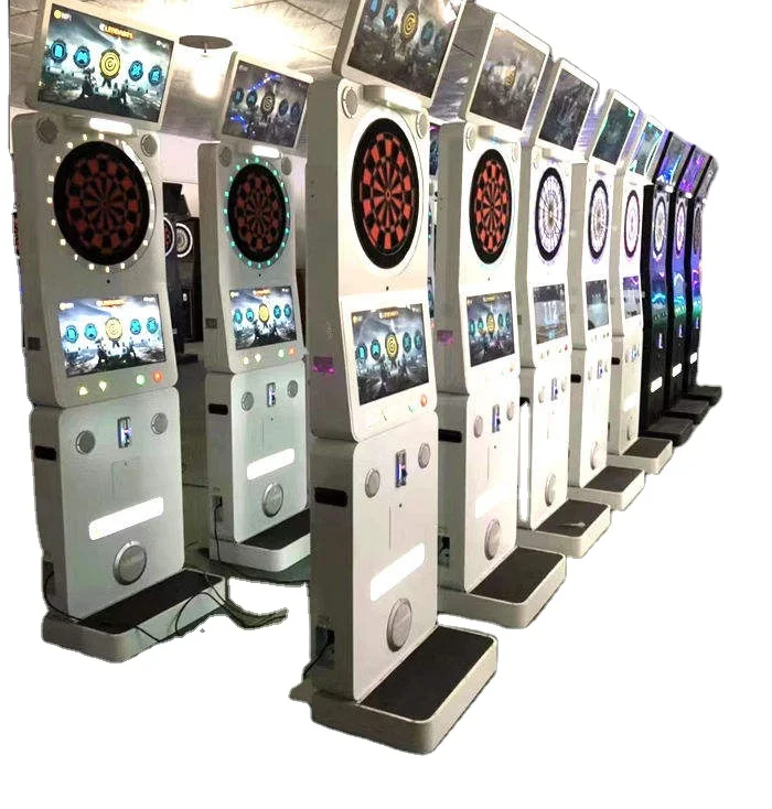 Coin-operated dart game machine screen equipment value price commercial entertainment space arcade skills dart machine