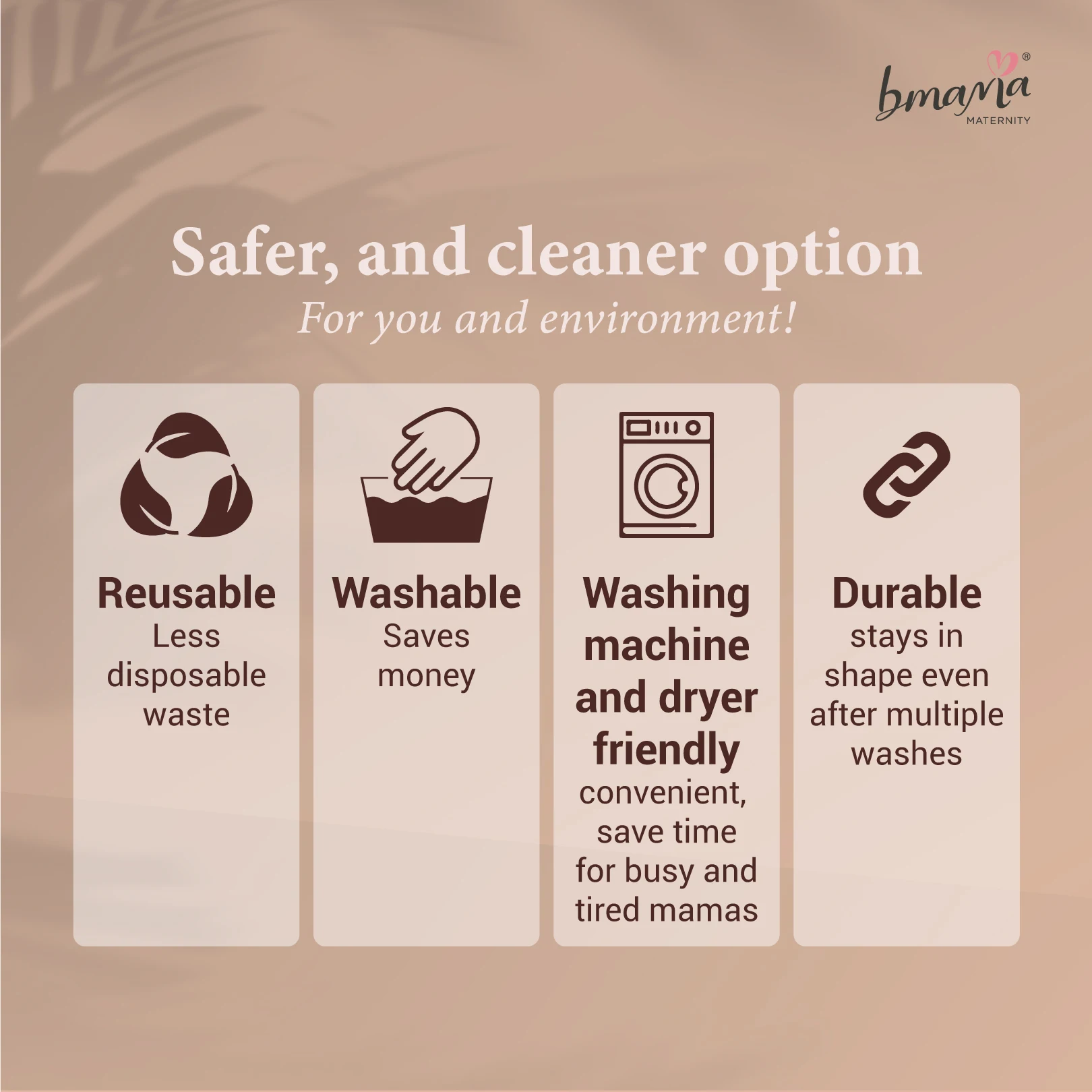 3D curved design round shape ultra-soft common type reusable nursing pads Bmama Day & Night Washable Nursing Pad