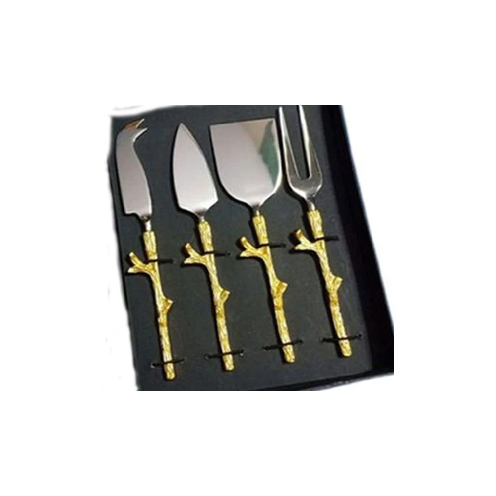Stainless Steel  Cheese Cutter Butter Slice Kitchen cheese set Deer Head handle Stainless Steel Spreader & Slicer