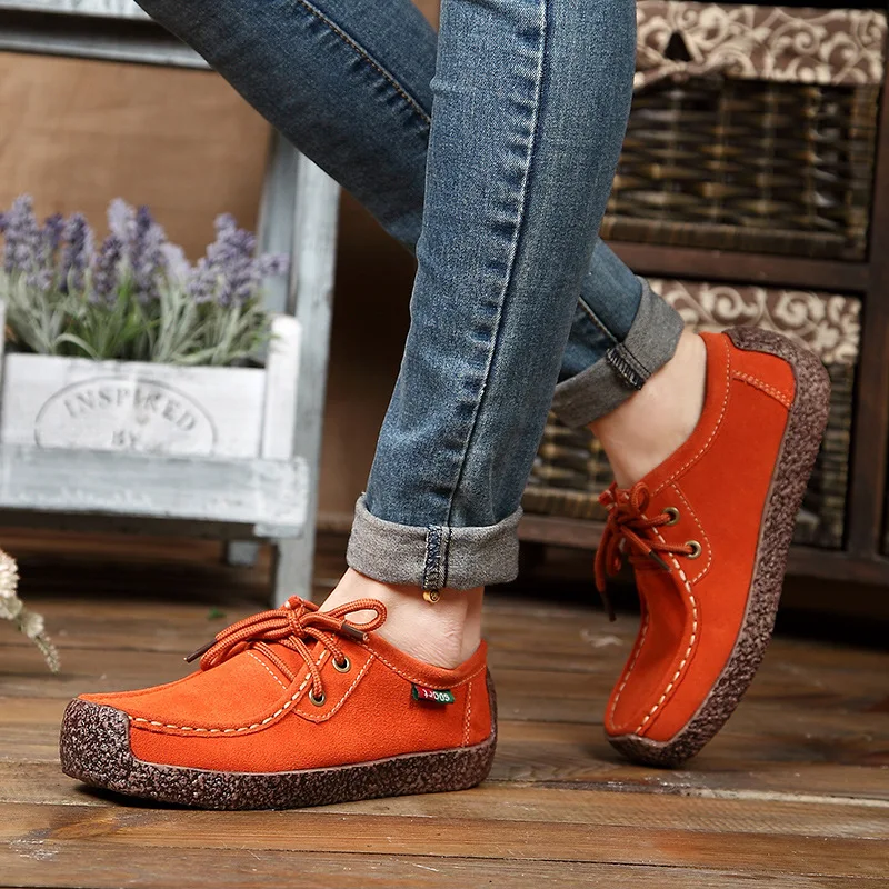2021 autumn new design  winter casual flat snail bean shoes for women