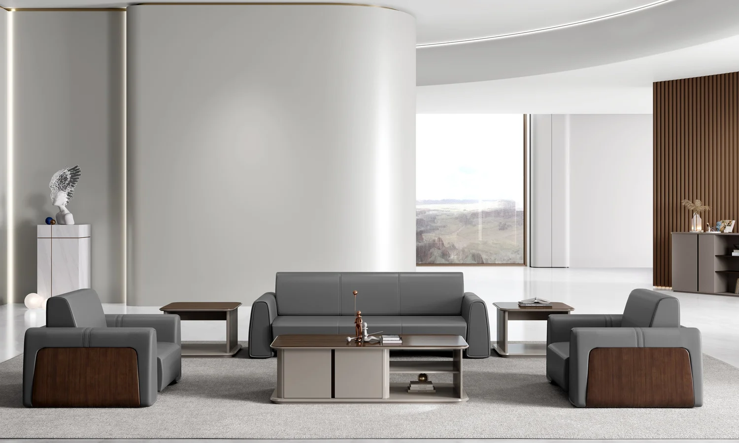 Высококачественный коммерческий МДФ Генеральный директор современный прочный офисный стол с выдвижным ящиком