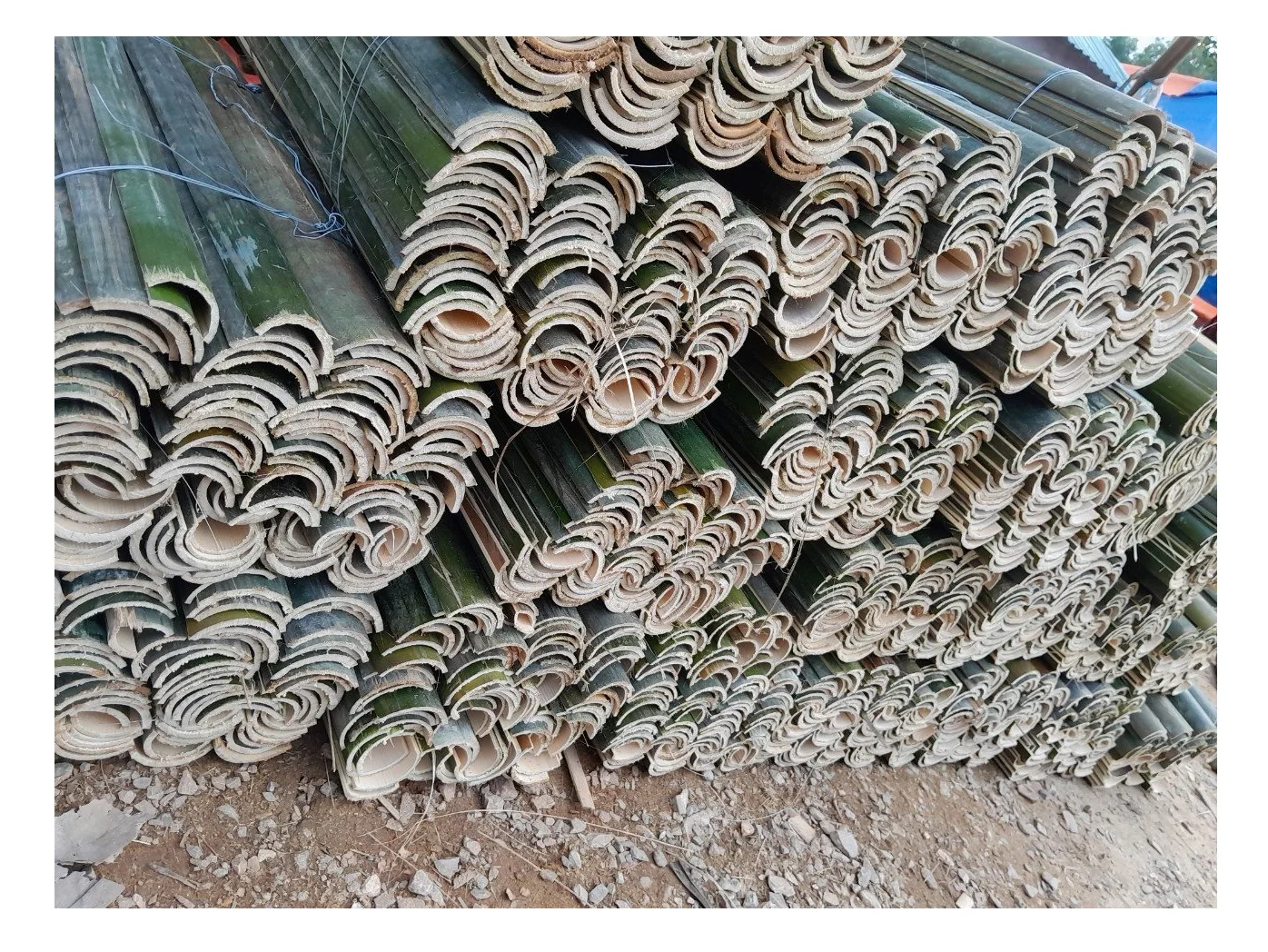 Quality Bamboo Export In Bulk With Competitive In The Market/ Split Half Cut Bamboo Poles Natural Materials Cheap Price