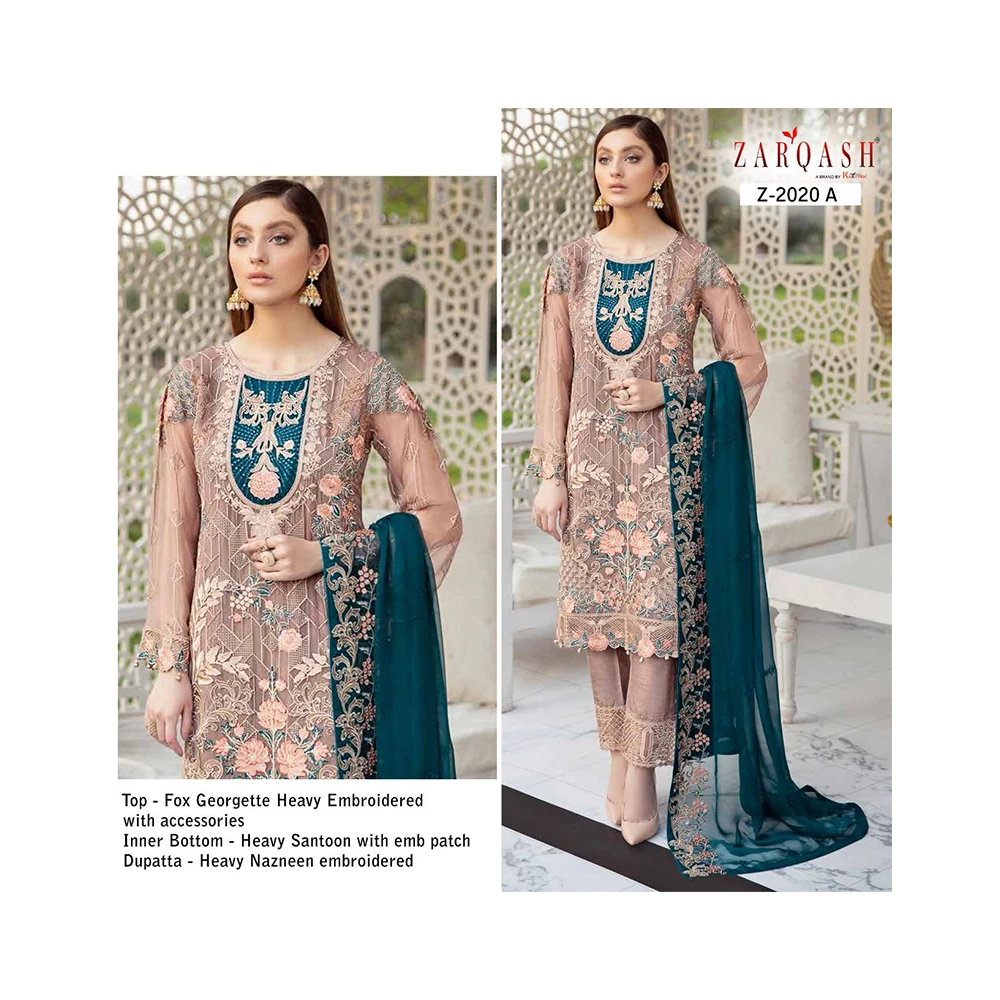 Best Ever Trending Fashion Embroidered Kurtis With Dupatta And Pant Available At Reasonable Price