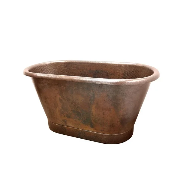 Attractive Designer Unique Stylish Modern Copper Bathtub Solid Surface Bathing Tub for Indoor Furniture At Affordable Price