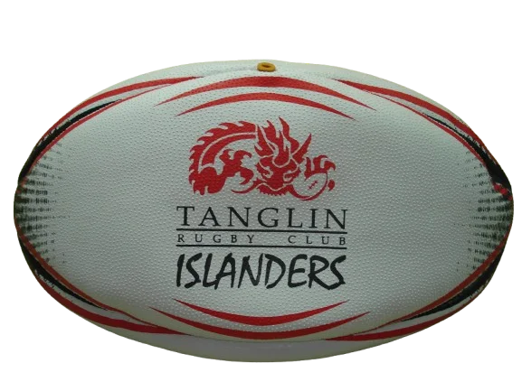 High Quality All-Weather Rugby Training Ball Size 5 Durable Hand Sewn Rubber Design with Super Grip