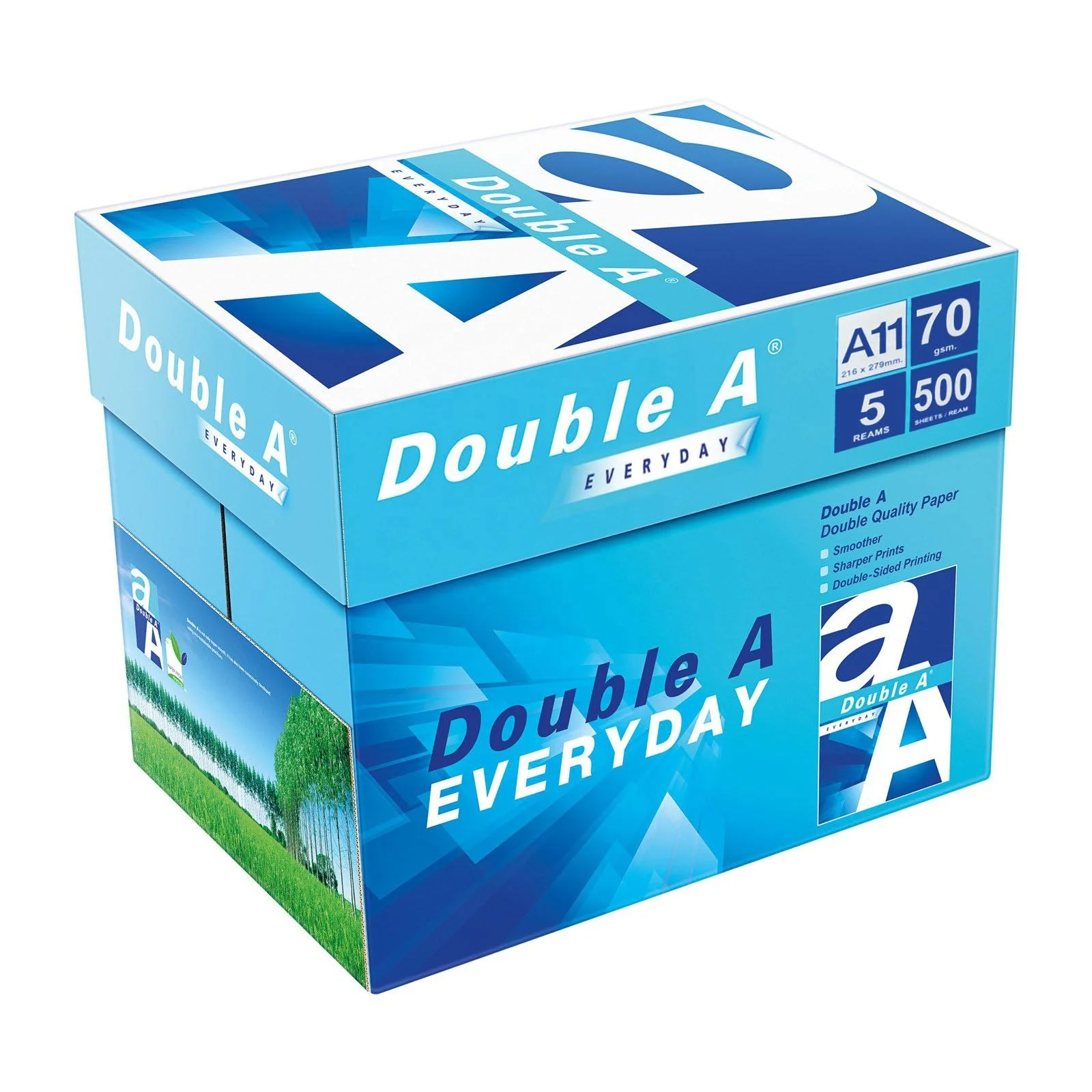 Wholesale Wood Pulp Double A Printing Paper White A4 Size 500 Sheets 70 75 80 Gsm Copy A4 Paper