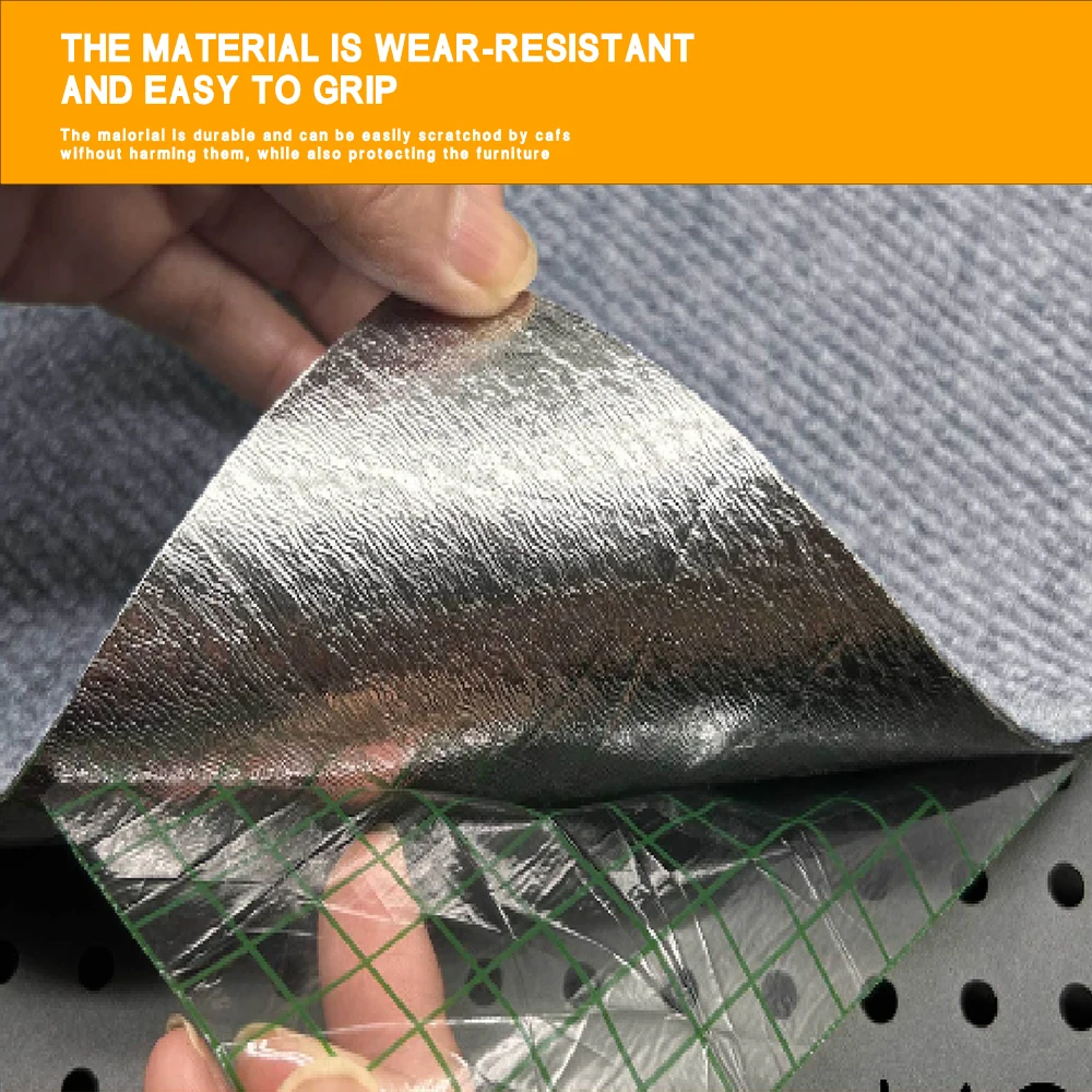 Wholesale  New Arrival Pet Self-Adhesive Pat Suitable For Cat Tree Sofa Walls Covering Scalable Foldable Cat Scratch Mat