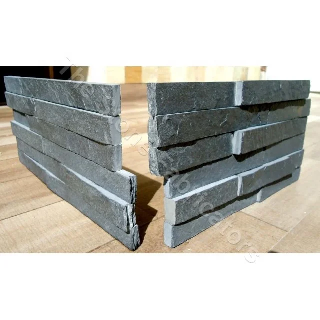 Top Quality Slate Stone Flexible Natural Stone Tile Corner Veneer Sheet For Interior Exterior Wall Decoration