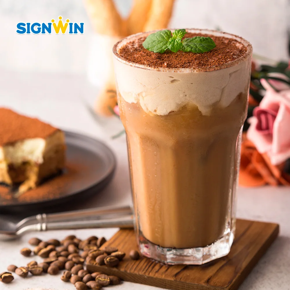 SIGNWIN-3 в 1 Тирамису кофейный пузырьковый чайный порошок
