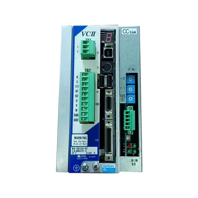NIKKIDENSO AC Servo Driver NCR-CDA1A2A-401 NCR-CAD1A2D-401-UL Looks 90% New for Printing Materials
