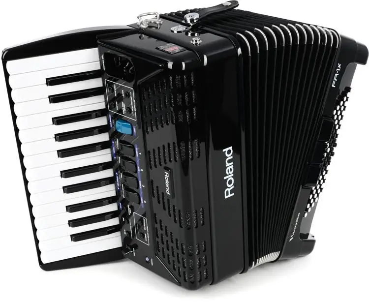 Hot Discounted Roland FR-1X V-Accordion 26-Key 72-Bass Black Digital Piano Accordion