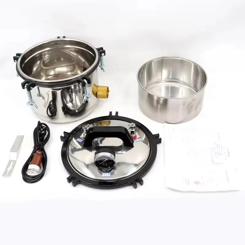 High Pressure 8I 10L Autoclave Vertical Steam Sterilizer Laboratory High Temperature Veterinary Instrument Sterilizer