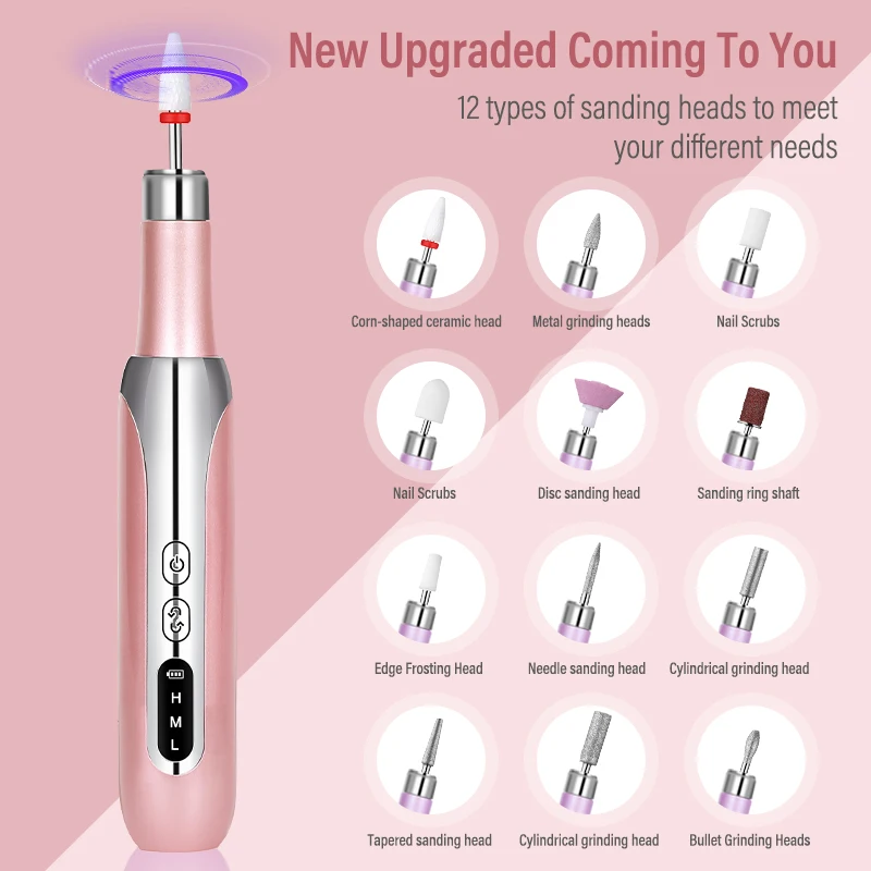 High Quality Multifunctional Nail Polisher for Personal Commercial Use Professional Manicure Set with USB & Battery Power Supply