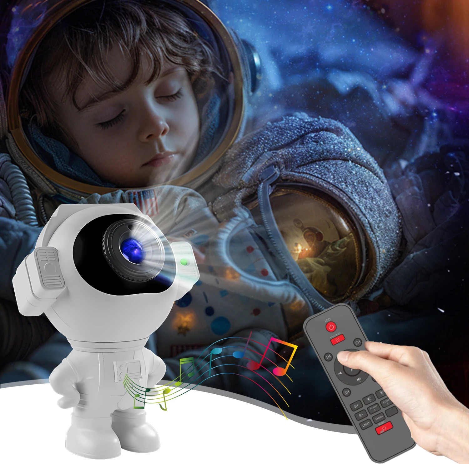 Star Projector Galaxy Night Light Astronaut Space Projector Nebula Ceiling with Timer and Remote for Christmas Birthdays