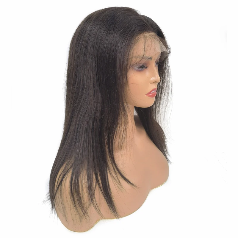 Front Mono Top Elastic Weft Base Smooth Human Hair Female Wig