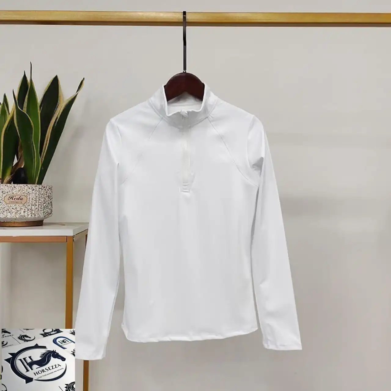 Custom Design Women Equestrian Clothing Base layer Underwear Four Way Stretch Horse Riding Baselayer Shirt Equestrian Show Shirt