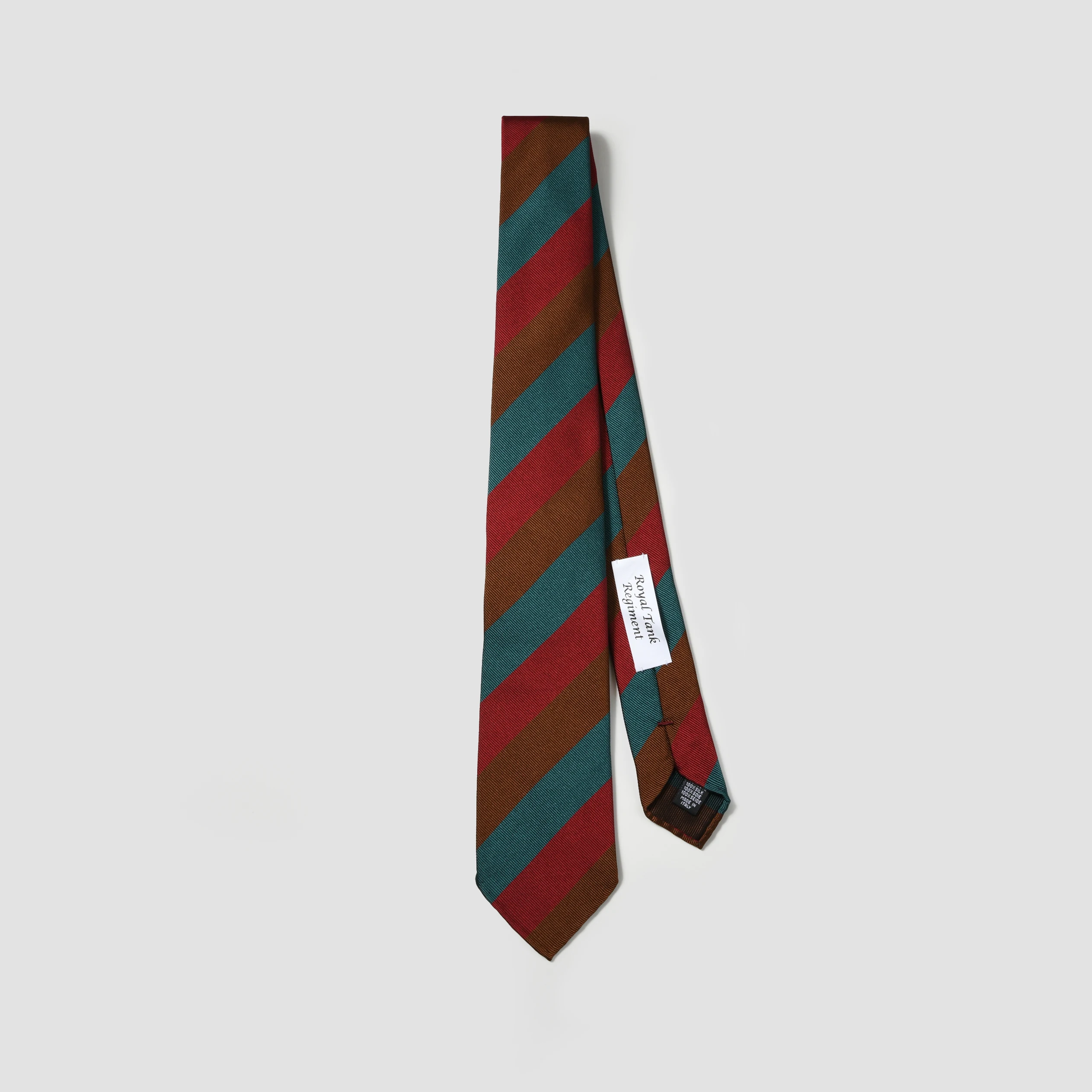 Top-Choice Handmade Italian Silk Ties - Unlined Woven Royal Tank Pattern - Elegant Accessory for Weddings and Formal Events