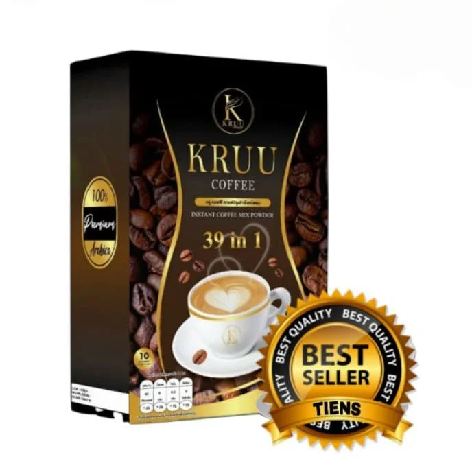 Kruu coffee Thailand Premium Quality Weight loss Helps Speed up Fat Burning Slimming Instant Coffee Beans Arabica