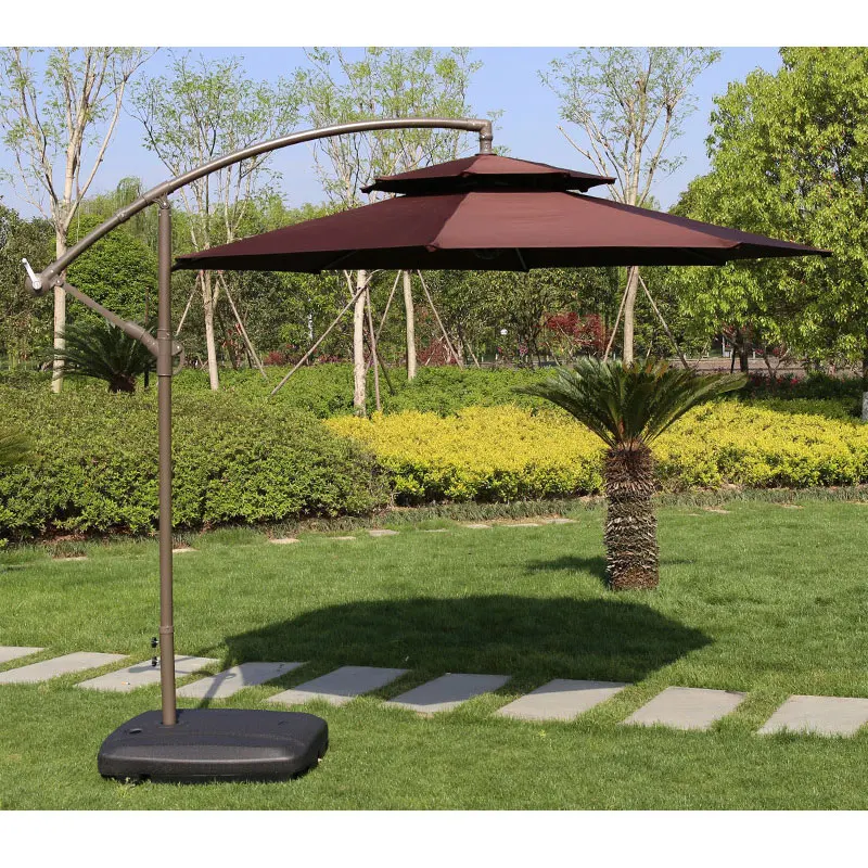Hot sell Patio Umbrella outdoor with base banana umbrella