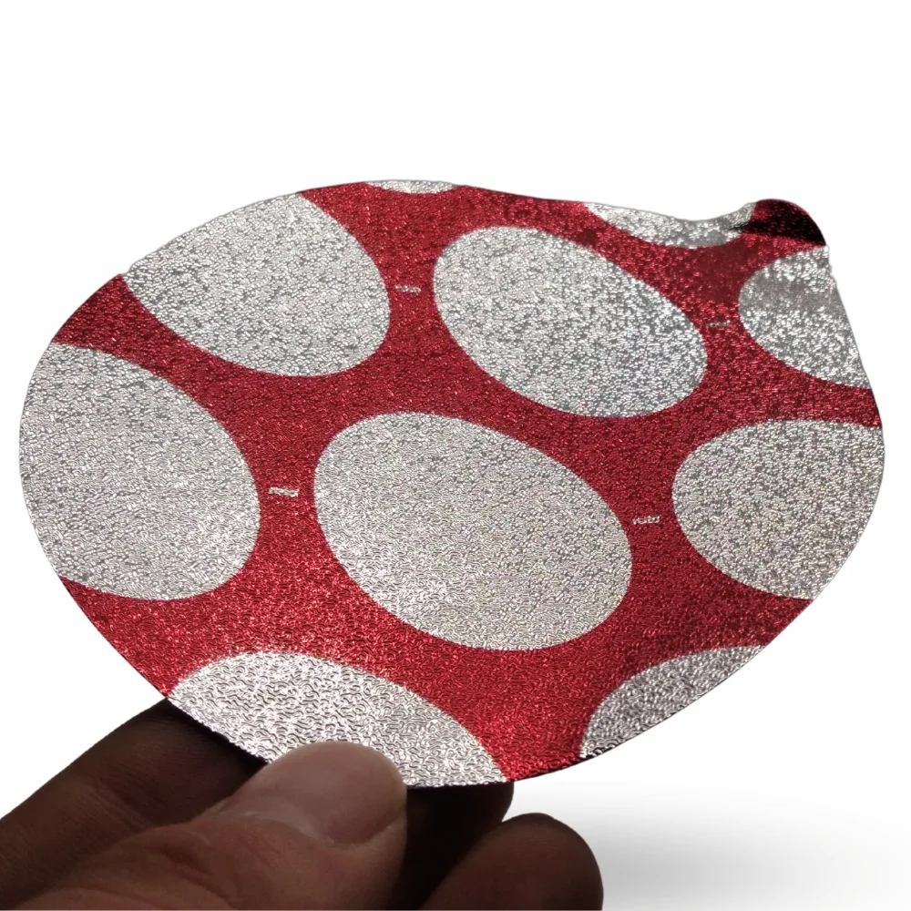 Крышка из алюминиевой фольги DAK75 диаметром 75 для упаковки продуктов (молочный продукт йогурт сыр лабни кремовый шоколад арахисовое масло)