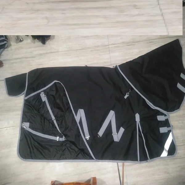 Detachable Neck cover Horse Rug Waterproof Turnout Combo Horse Rugs Reflective Strips durable Manufacturer Kanpur India