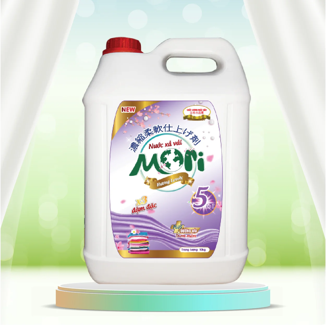 BEST SELLER MORI LOVELY FABRIC SOFTENER 10KG LONG LASTING SCENT MADE IN VIETNAM WITH HIGH QUALITY