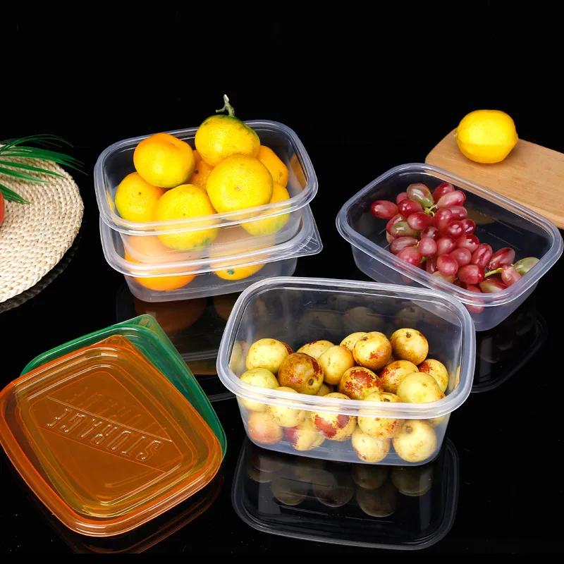 Factory custom PP plastic salad box salad bowl and container boxes,PP plastic packaging lunch food salad fruit packaging