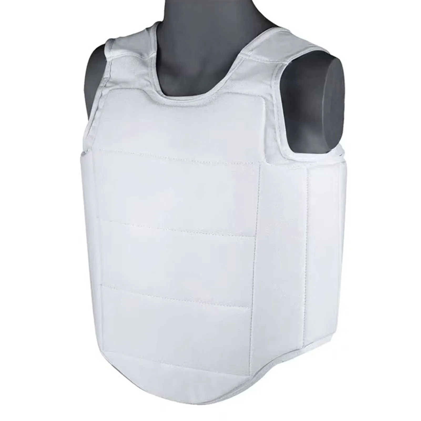 Custom Logo Chest Shoulder Protector Kids Padded Chest Guard Foam Protector White Karate Chest Guards For Man