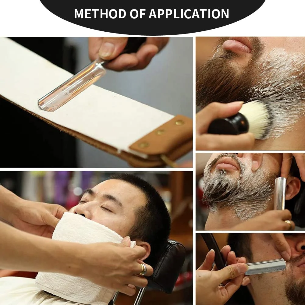 New Stylish Straight Razor for Men, Professional Rose Wooden Handle with Polished Blade Barber Razor Straight Edge Single Blade