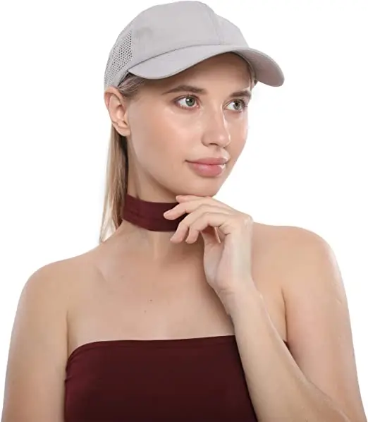 Wholesale Custom logo Women Quick Dry Baseball Hat Sun Hats Mesh Lightweight UV Protection for Outdoor Sports Multiple Colors