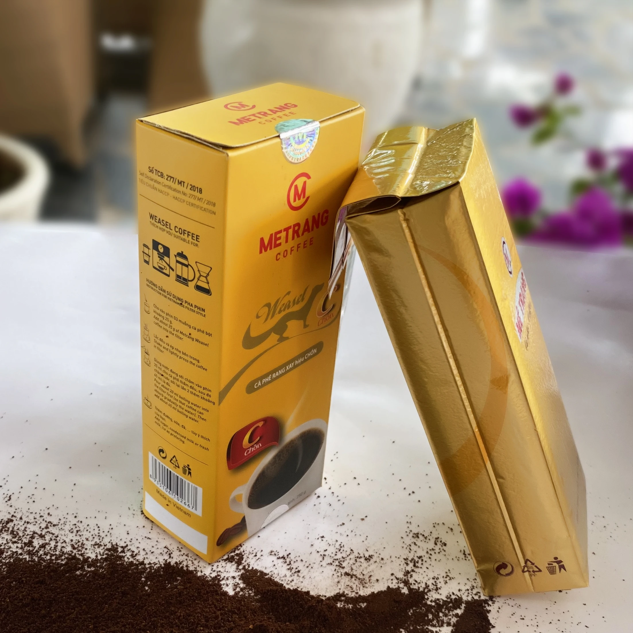 Вьетнамский напиток 100% чистый кофе с кофеином премиум класса порошок 5% влаги мягкий 0 25 кг ласка молотый