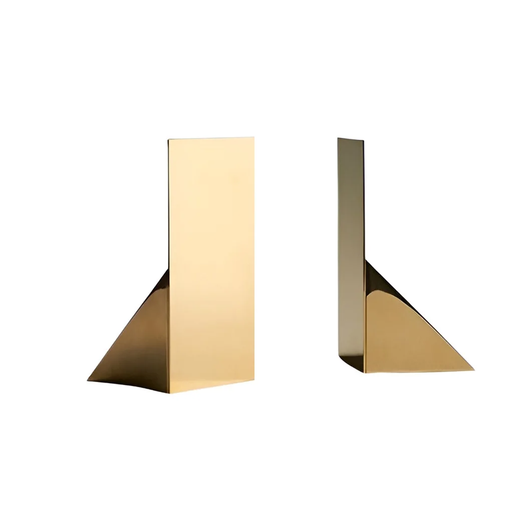 Stairs Shape Designer Luxuries Heavy Weight For Paper Holding Files And Documents Office Desks Manager Gold Bookends