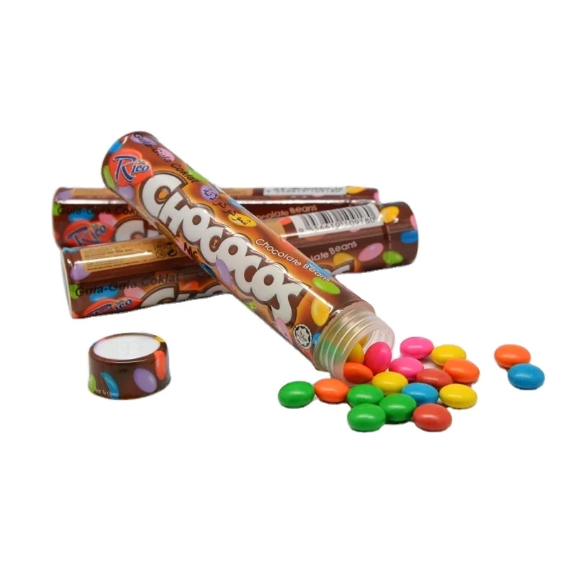 Ready Stocks Multi-Colored Choco Bean Candy Solid Sweet Tasted Sugar Candied Food for Storage in Cool & Dry Places