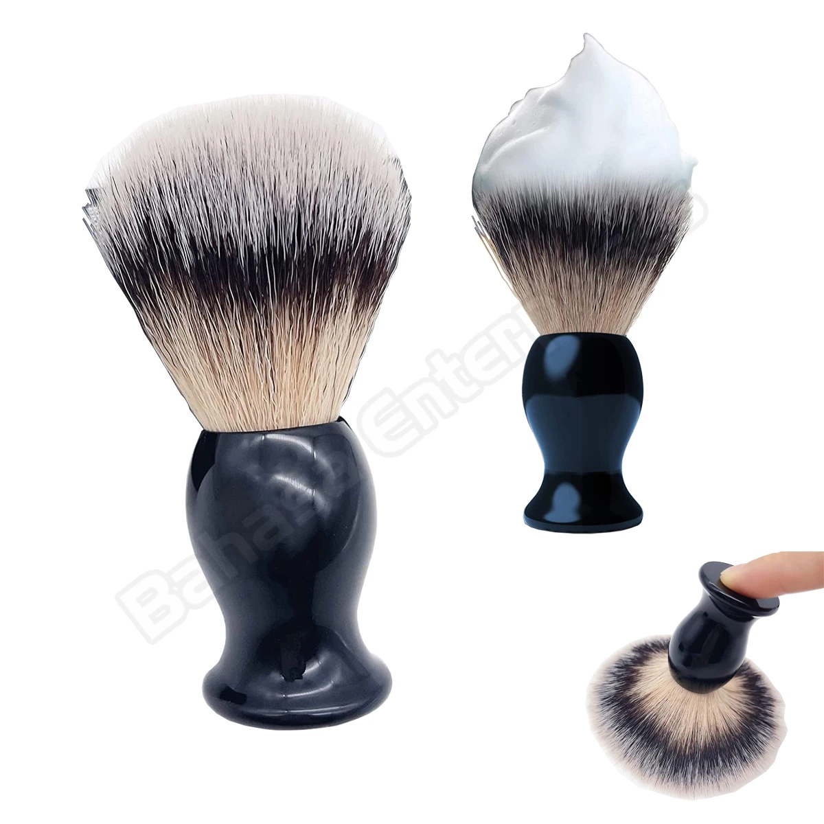 Прочная Мужская Чаша для бритья, двухсторонняя Безопасная бритва с подставкой, кисточка для бритья из барсука, набор для бритья бороды