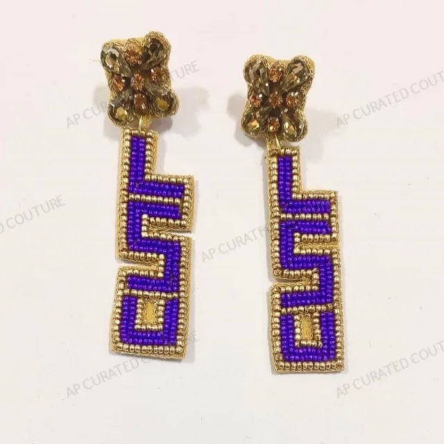 Indian Handwork Personalized Team Earring Hot Selling Collection Beaded Drop Dangle Statement Earrings