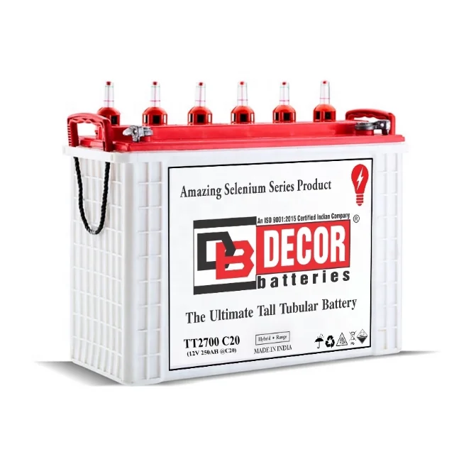 12V TT2700 270AH C20  DECOR Heavy-Duty Tall Tubular Products for Structural Support