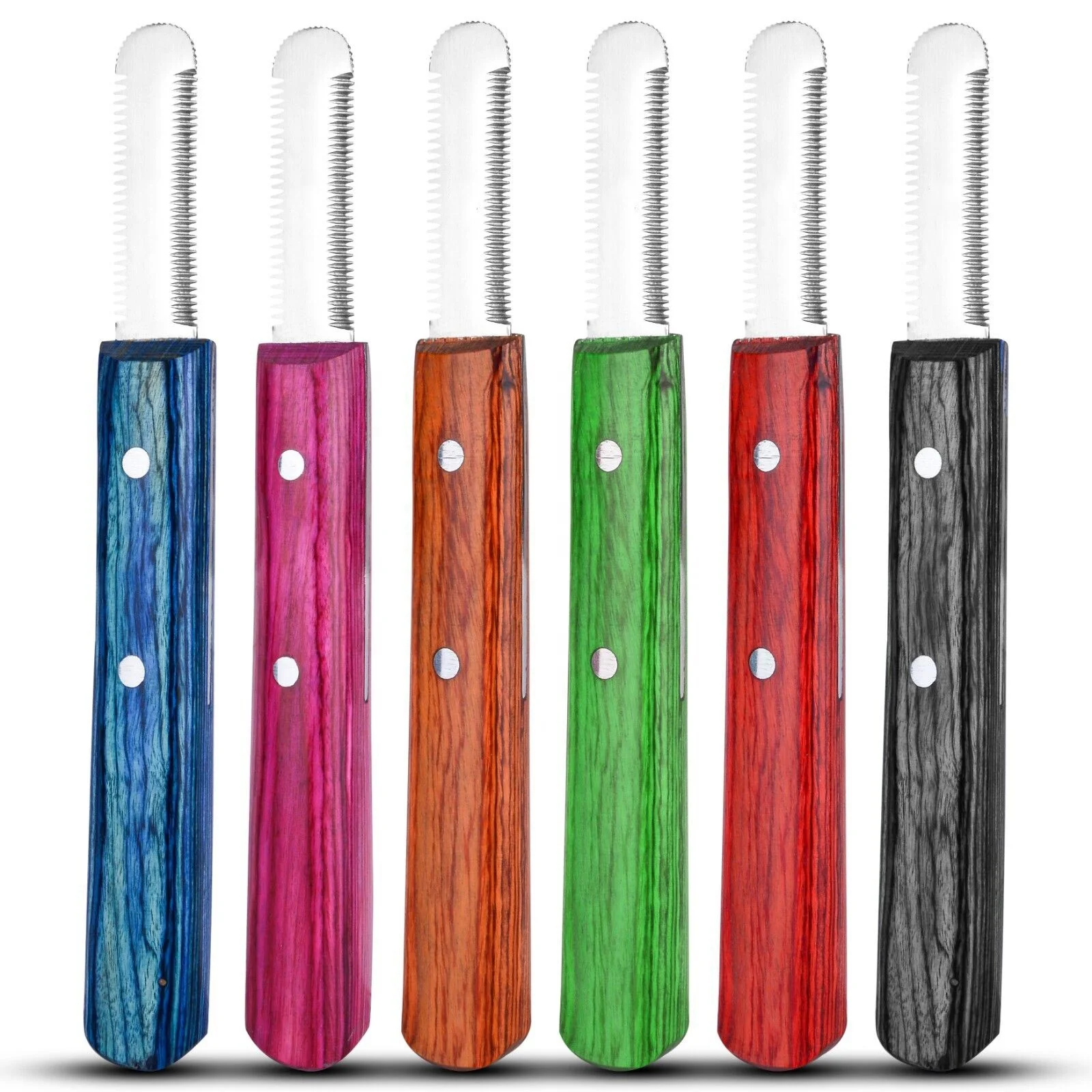 MULTI HAND STRIPPING KNIFE CAT DOG PET GROOMING COMB HAIR 6 PIECE COARSE FOR CAT AND DOG EASY TRIM