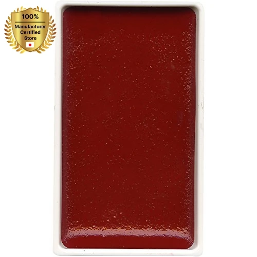 [KURETAKE] Kuretake : Gansai Tambi Japanese Watercolour : Carmine Red : Large Pan (5 pcs) watercolour brush pens cartoon pen bla