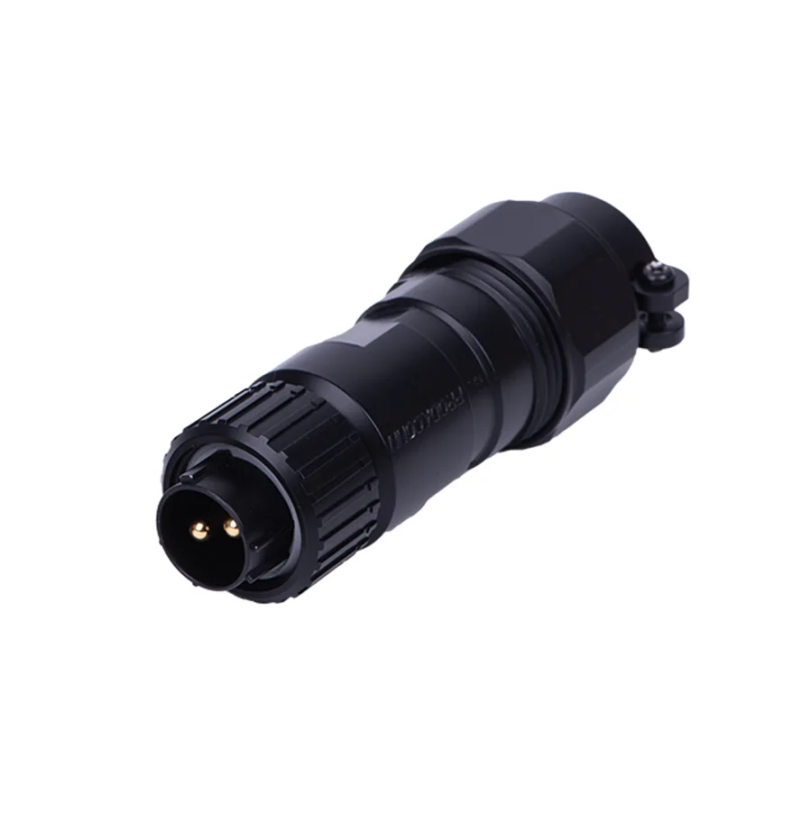 Waterproof IP67 M20 3A 5A 10A 15A 40A female male connector cable assembly 2 pins to 14 pins