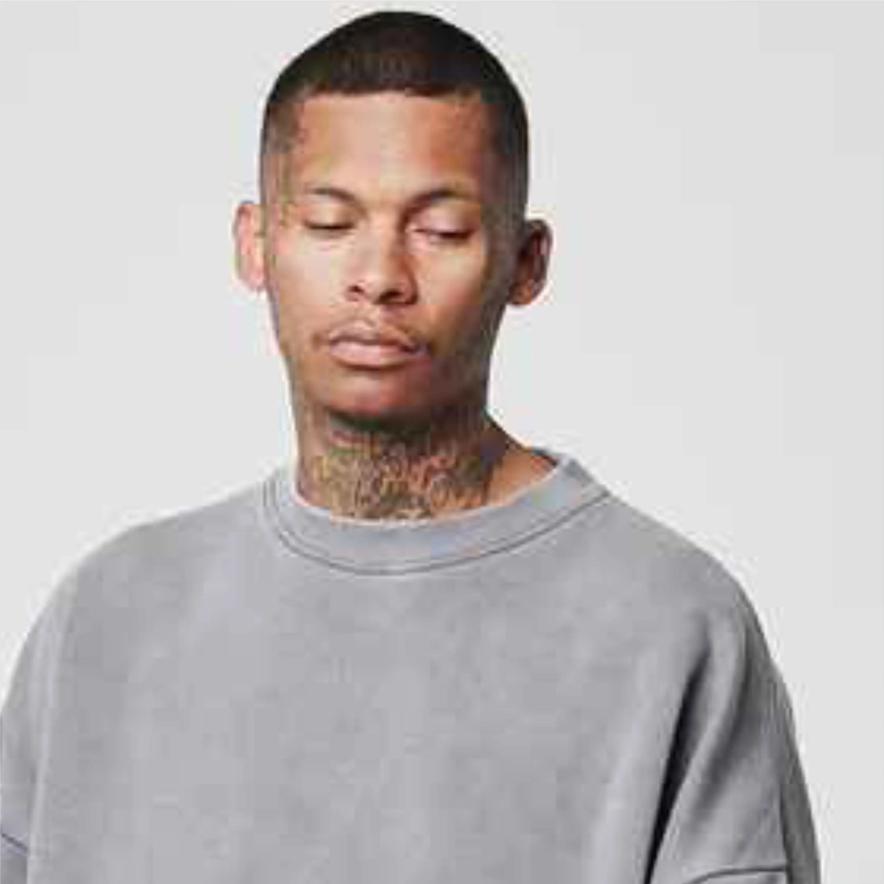 OEM High Quality Oversized Heavyweight Breathable Warm Knit Sweater Lambswool Wool Mens Sweaters Mens Crew Neck Sweaters